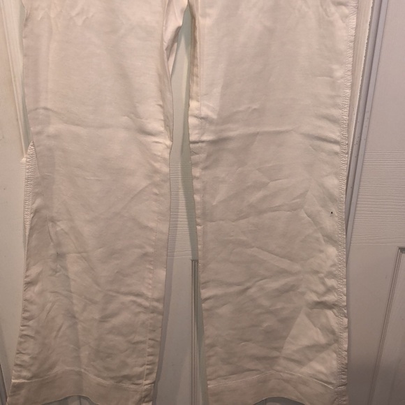 White Linen Pants - Picture 3 of 7